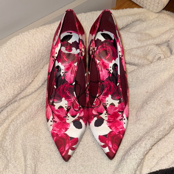 Ted Baker London Shoes - Ted Baker London Pink Floral Lace Up Boots